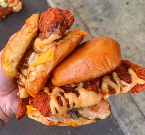 Dave's Hot Chicken chicken slider