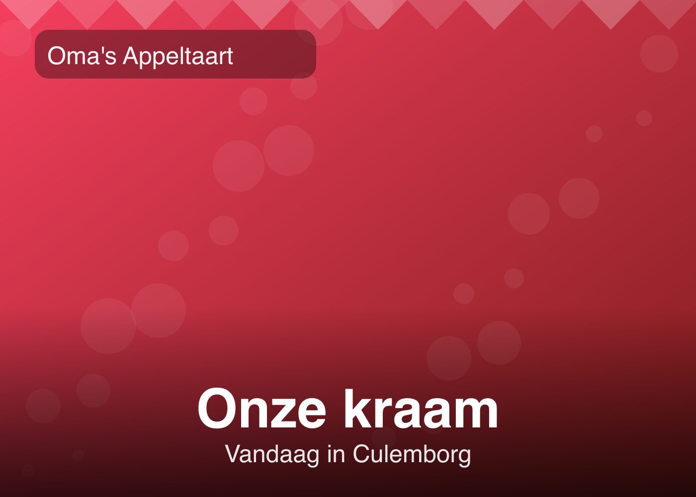 Oma's Appeltaart - Foto 1
