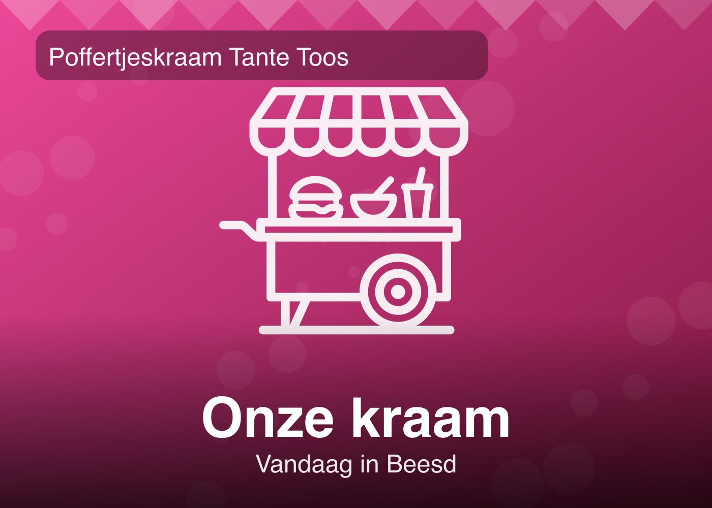 Poffertjeskraam Tante Toos - Foto 1