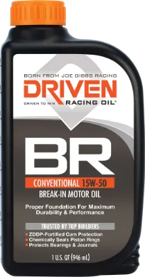 Driven BR 15W50 mineral break-in oil