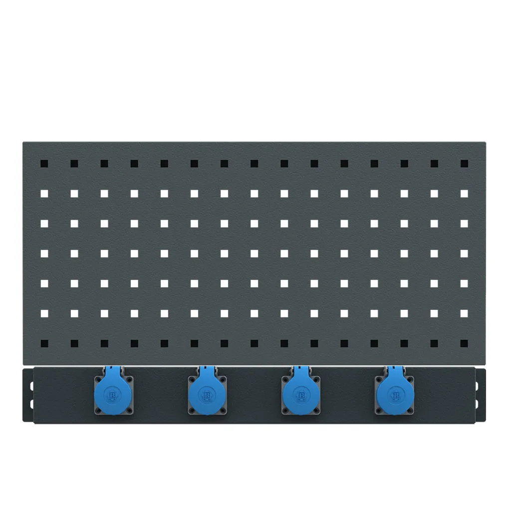 Tool wall with power strip Expert