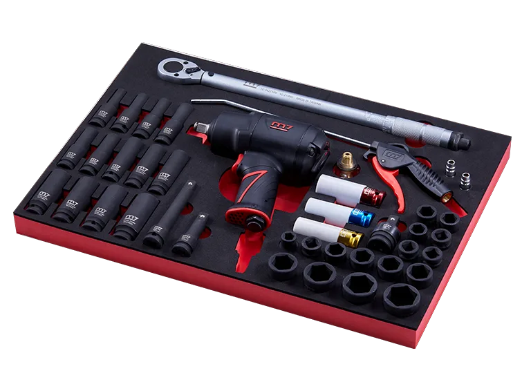 M7 socket wrench set for tool cart