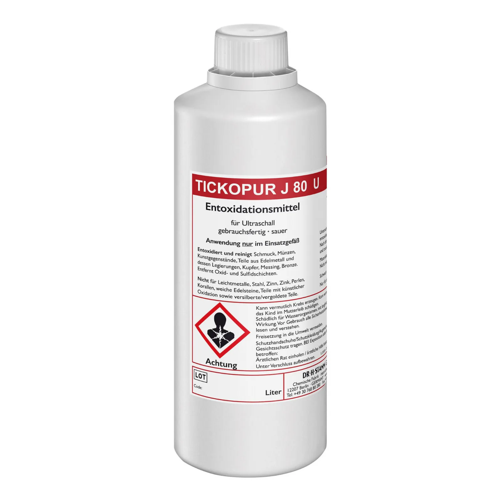 TICKOPUR J 80 U Deoxidising agent for ultrasound, ready for use