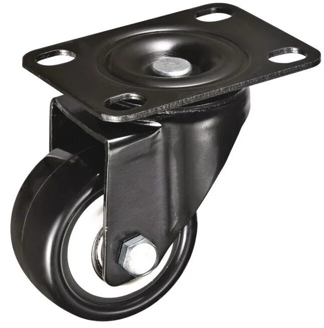 Svingbart hjul 50 x 27 mm PU