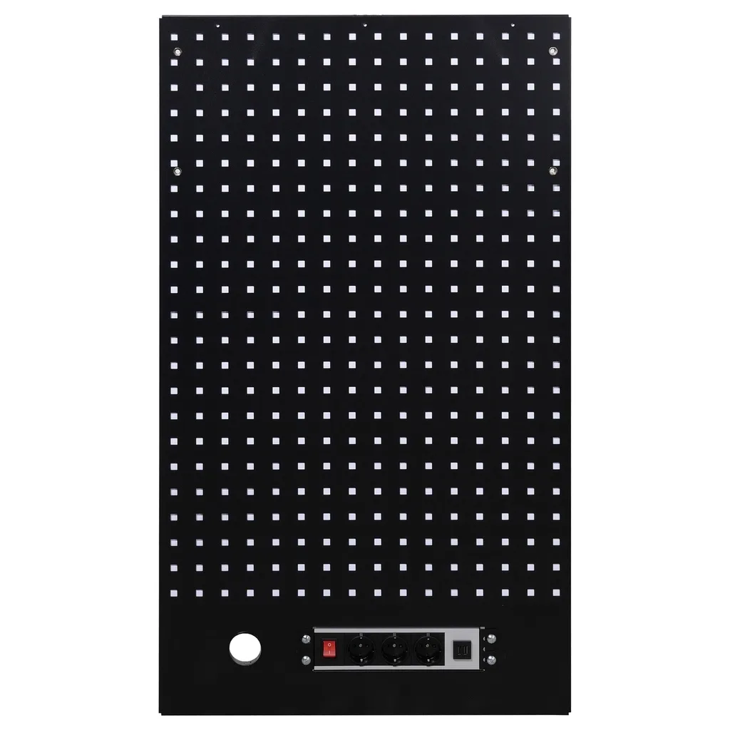 Tool wall with power strip 615 x 1052mm STARX