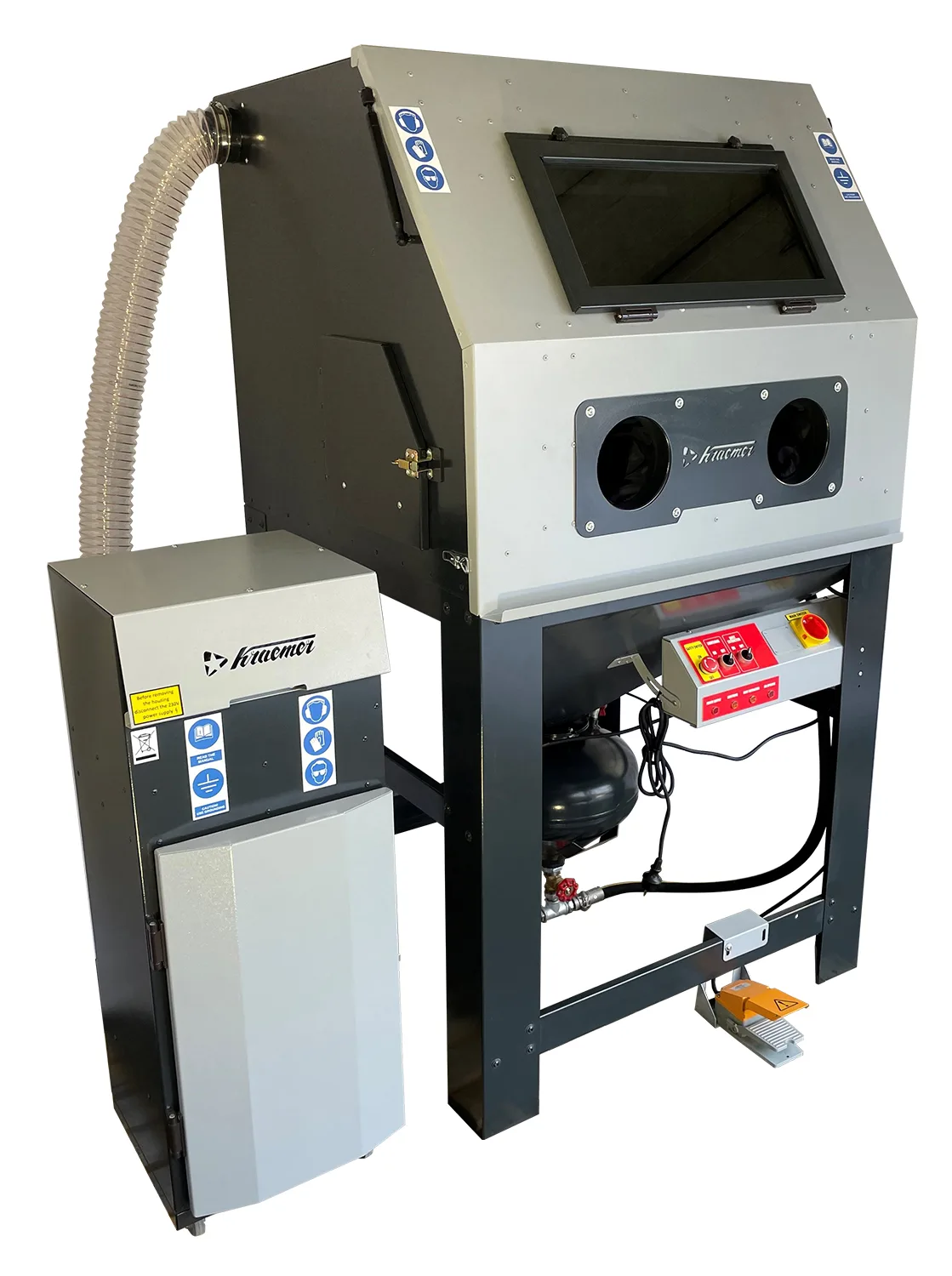 Sandblasting Cabinet with Pressure Pot, 1200 l.