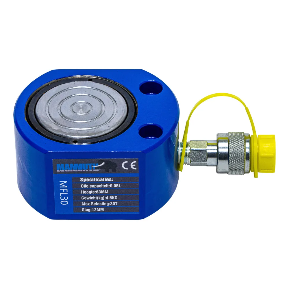 Flat cylinder 30 ton stroke 12mm