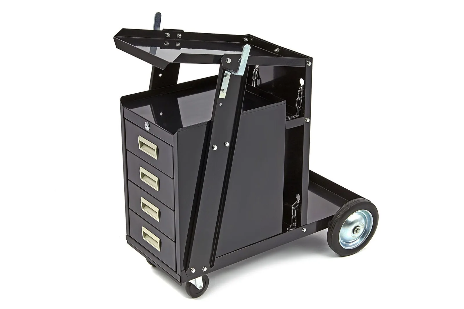 Welding cart with four drawers