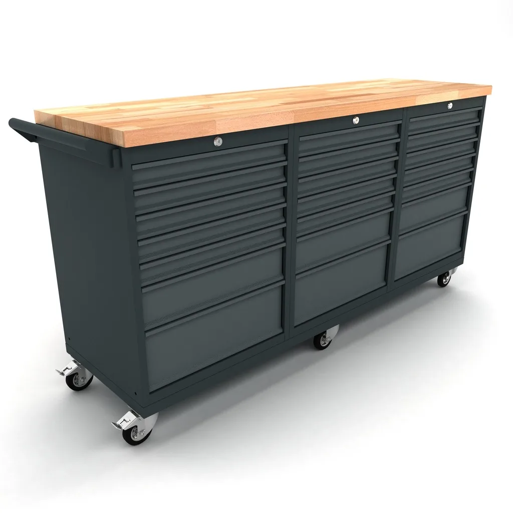Workbench mobile 3x 7 drawers cabinet EXPERT