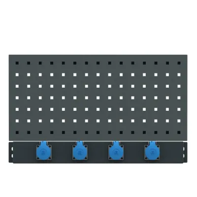 Tool wall with power strip Expert