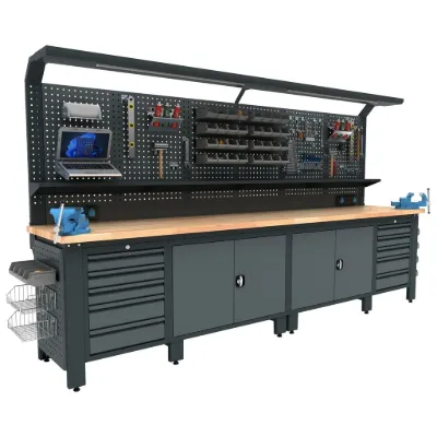 Bullram industrial workbench (fixed cabinets) EXPERT