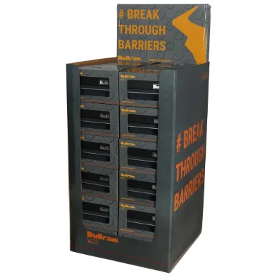 Bullram display with 36 mini toolboxes