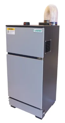 Dust extractor for sandblasting cabinet, w/cyclone