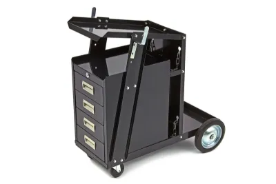 Welding cart with four drawers