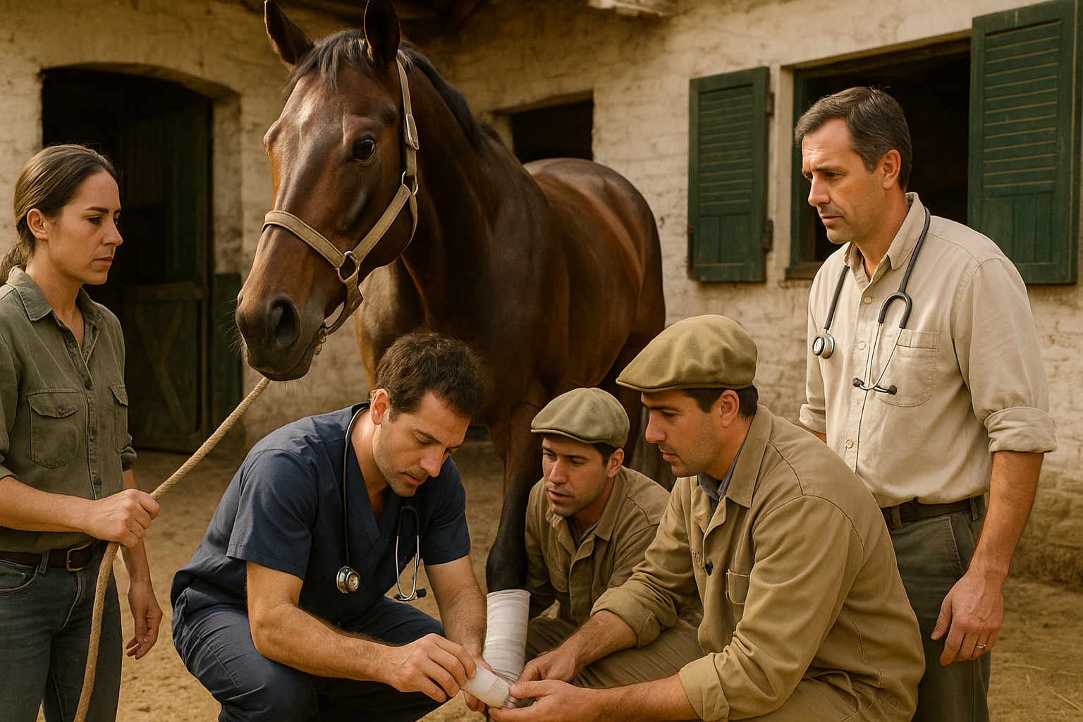 Consejos para la rehabilitación de caballos tras lesiones en turf