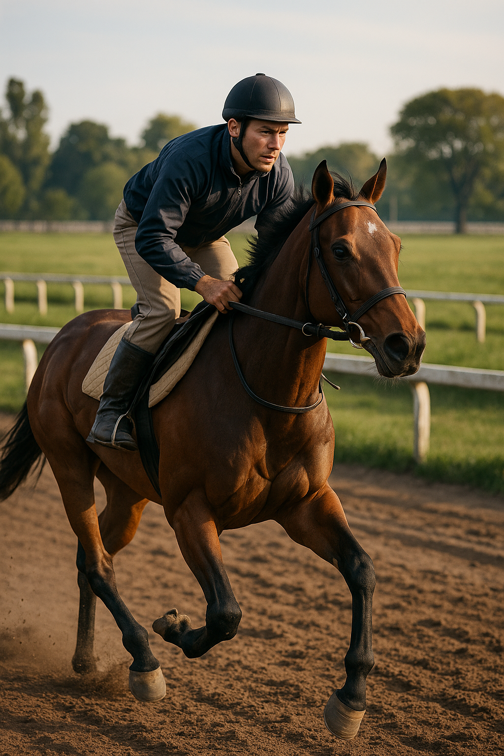 El entrenamiento ideal para caballos pura sangre de carrera