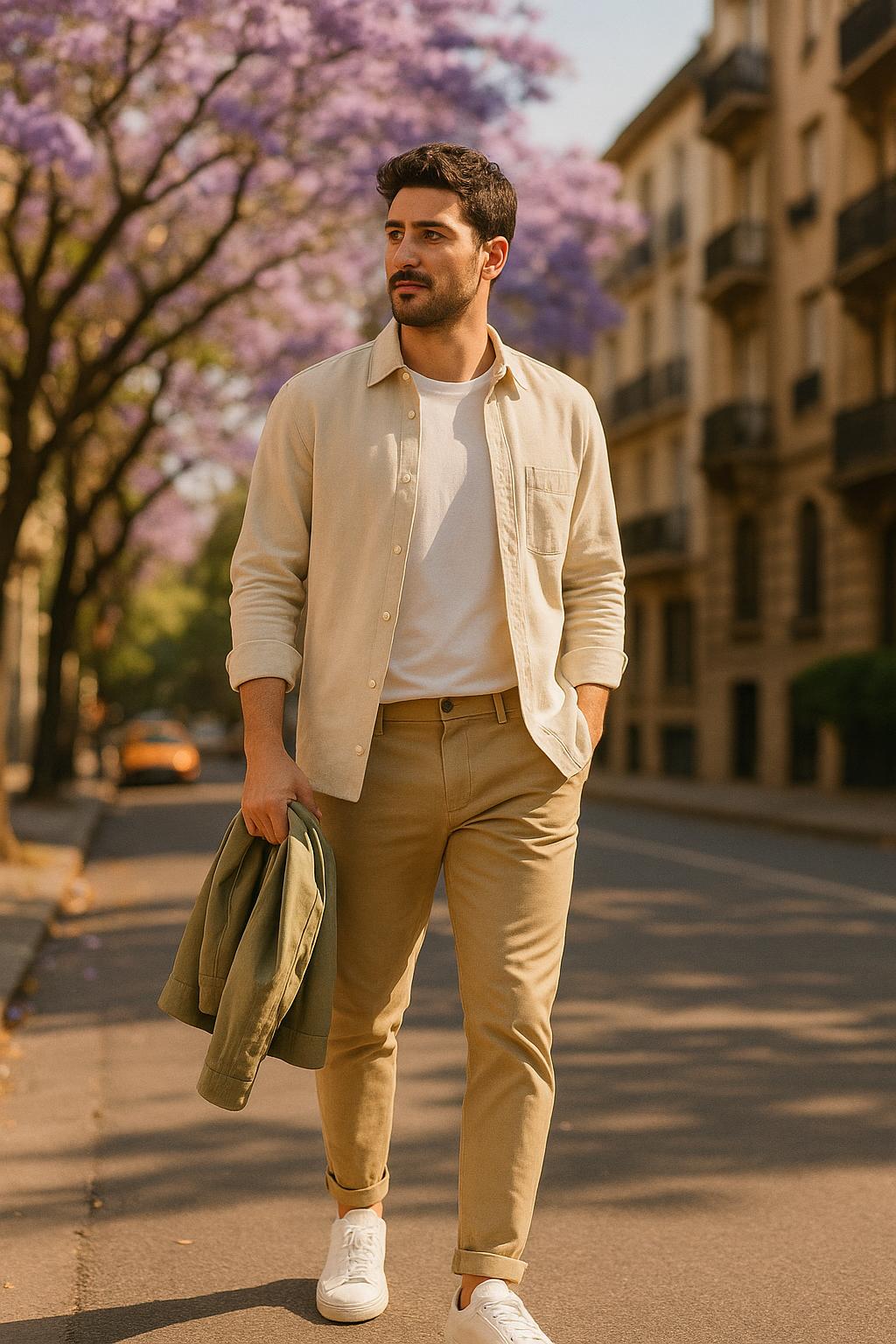 Outfits de primavera 2025 para hombres en Argentina: 10 combinaciones que funcionan