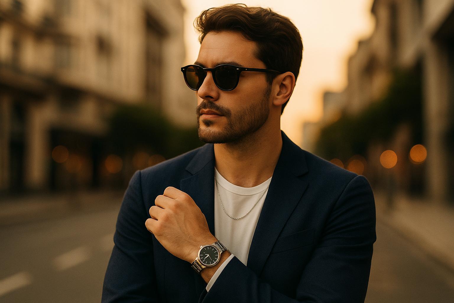 Accesorios masculinos: relojes, cadenas y gafas que elevan tu look (sin exagerar)