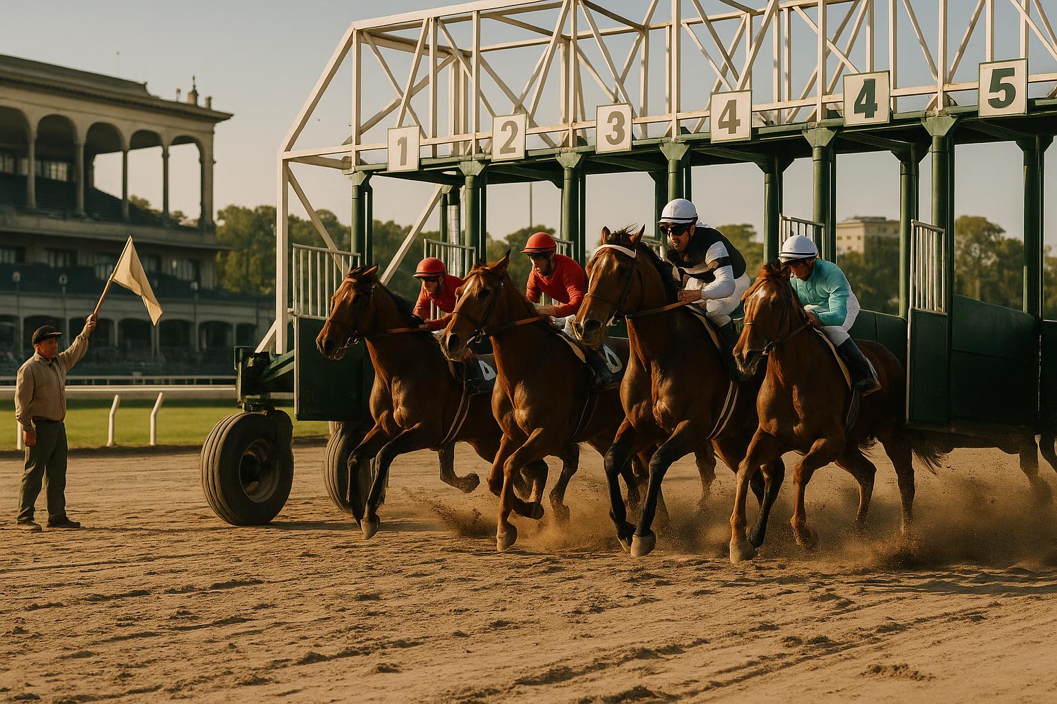 Reglamento del turf argentino: pesos, largadas, sanciones y control antidopaje
