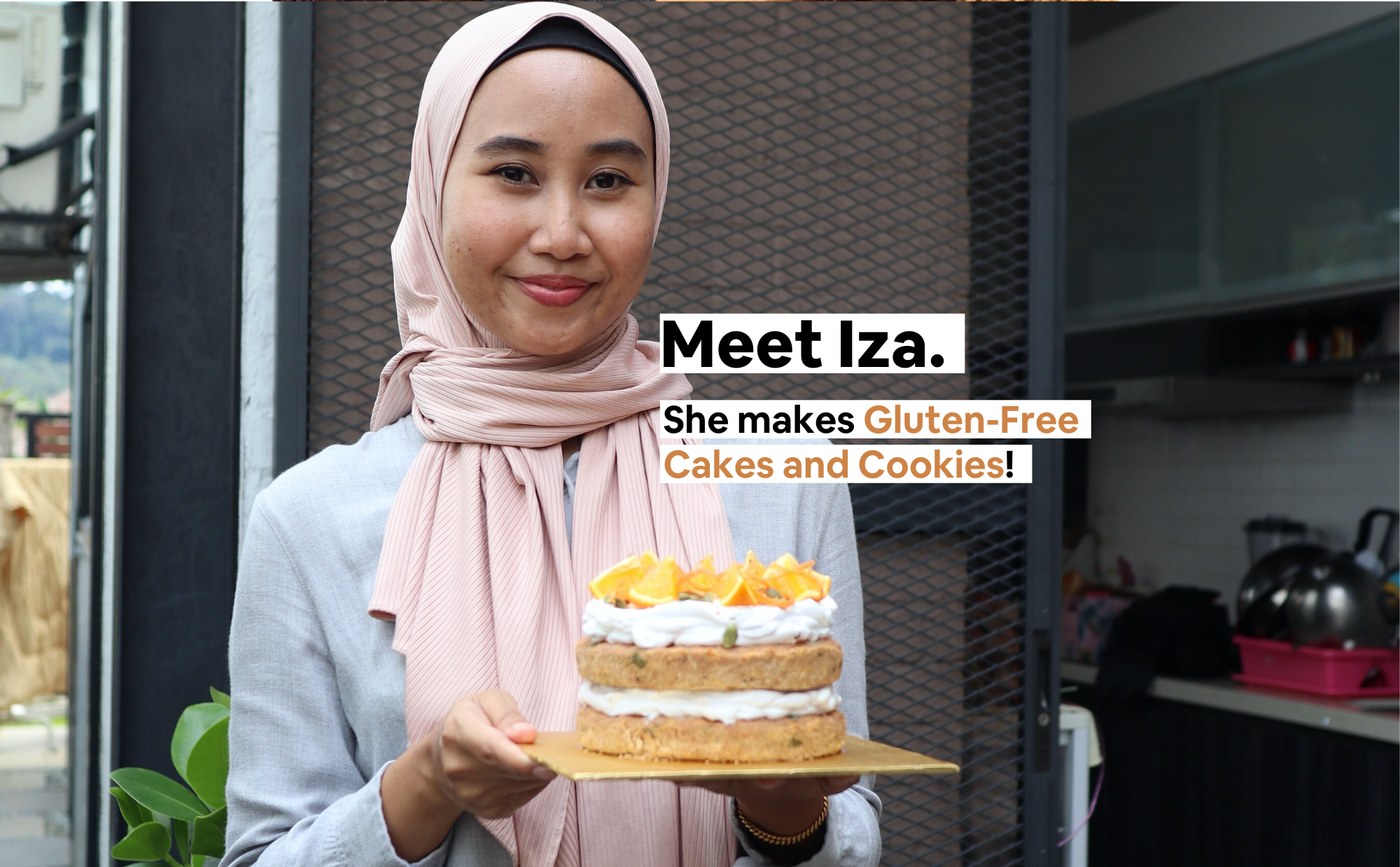 Meet our homechef - Iza. She makes Gluten-Free Cakes and Cookies.