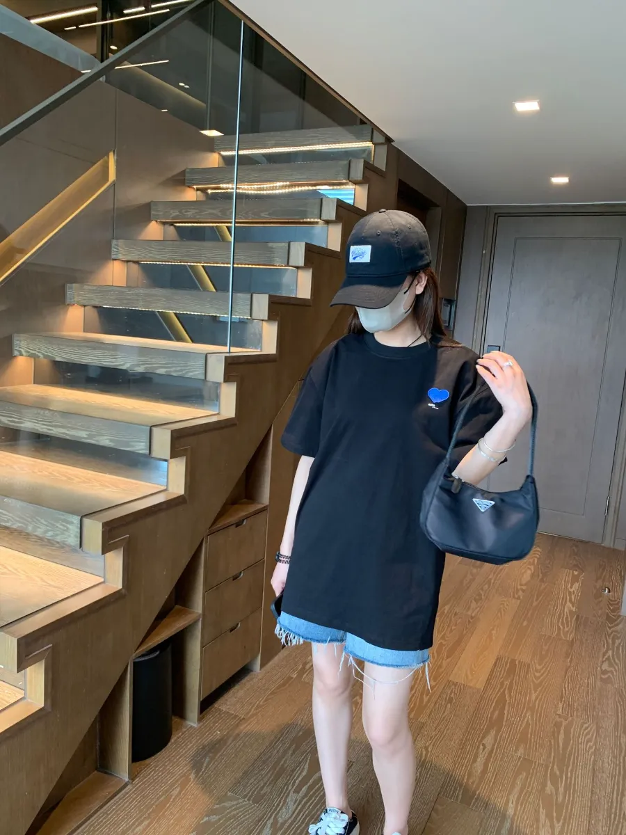 아더에러 트윈 하트 스몰 로고 티셔츠 오프 화이트 thumbnail 5