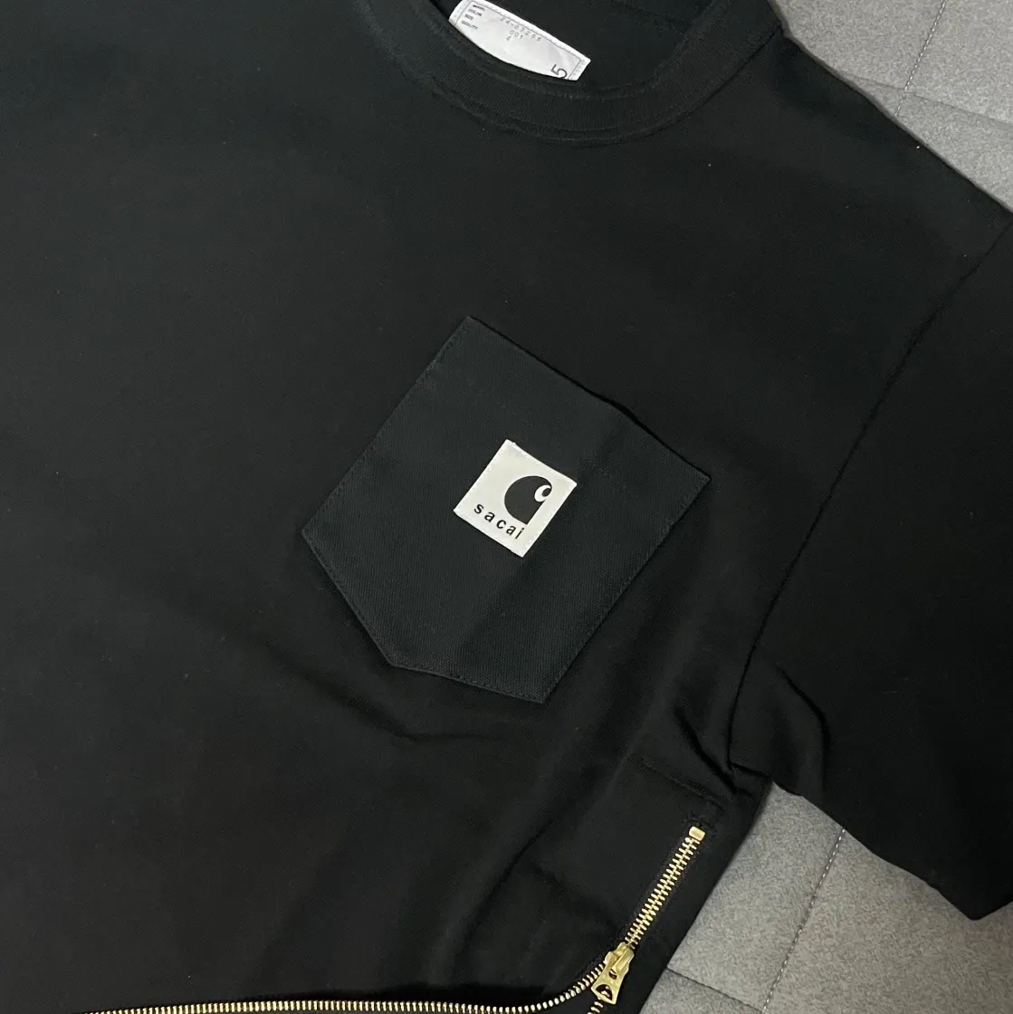 사카이 x 칼하트 WIP 티셔츠 블랙 thumbnail 2