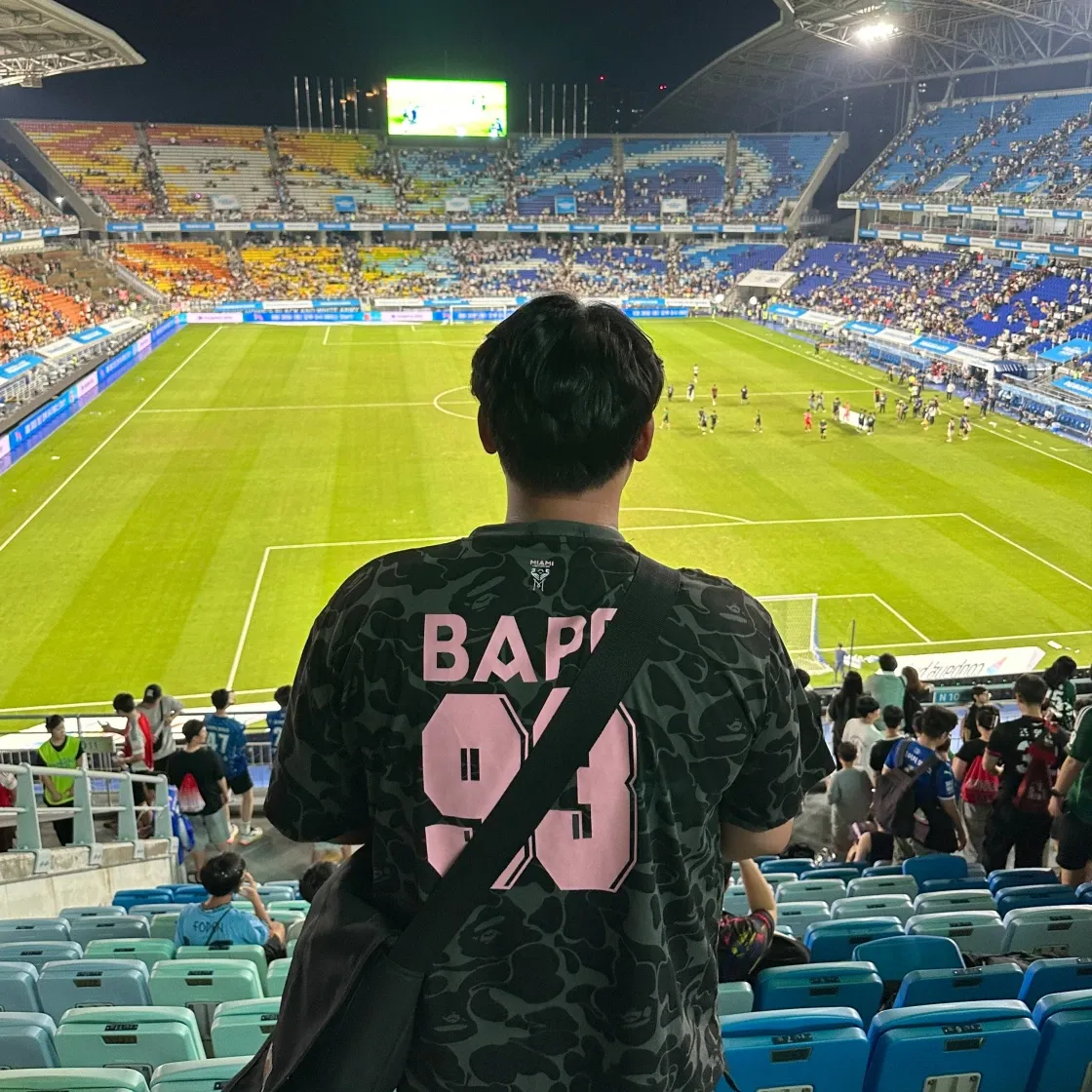 베이프 x 인터 마이애미 CF 카모 티셔츠 블랙 thumbnail 2