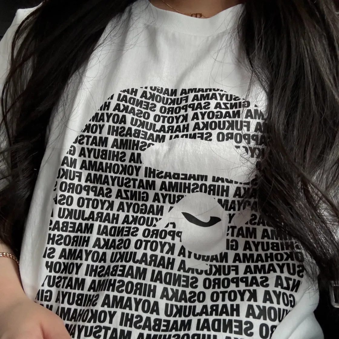 베이프 재팬 에이프 헤드 티셔츠 화이트 thumbnail 3