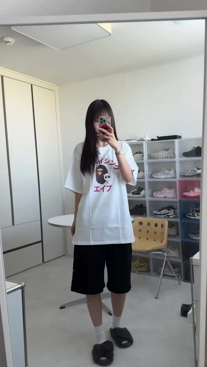 베이프 재팬 가타카나 컬리지 시티 티셔츠 화이트 thumbnail 2