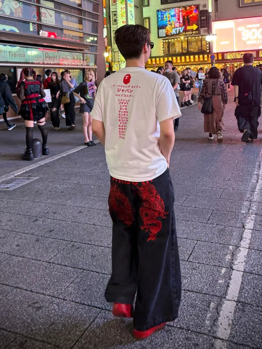 베이프 재팬 가타카나 컬리지 시티 티셔츠 화이트 thumbnail 3