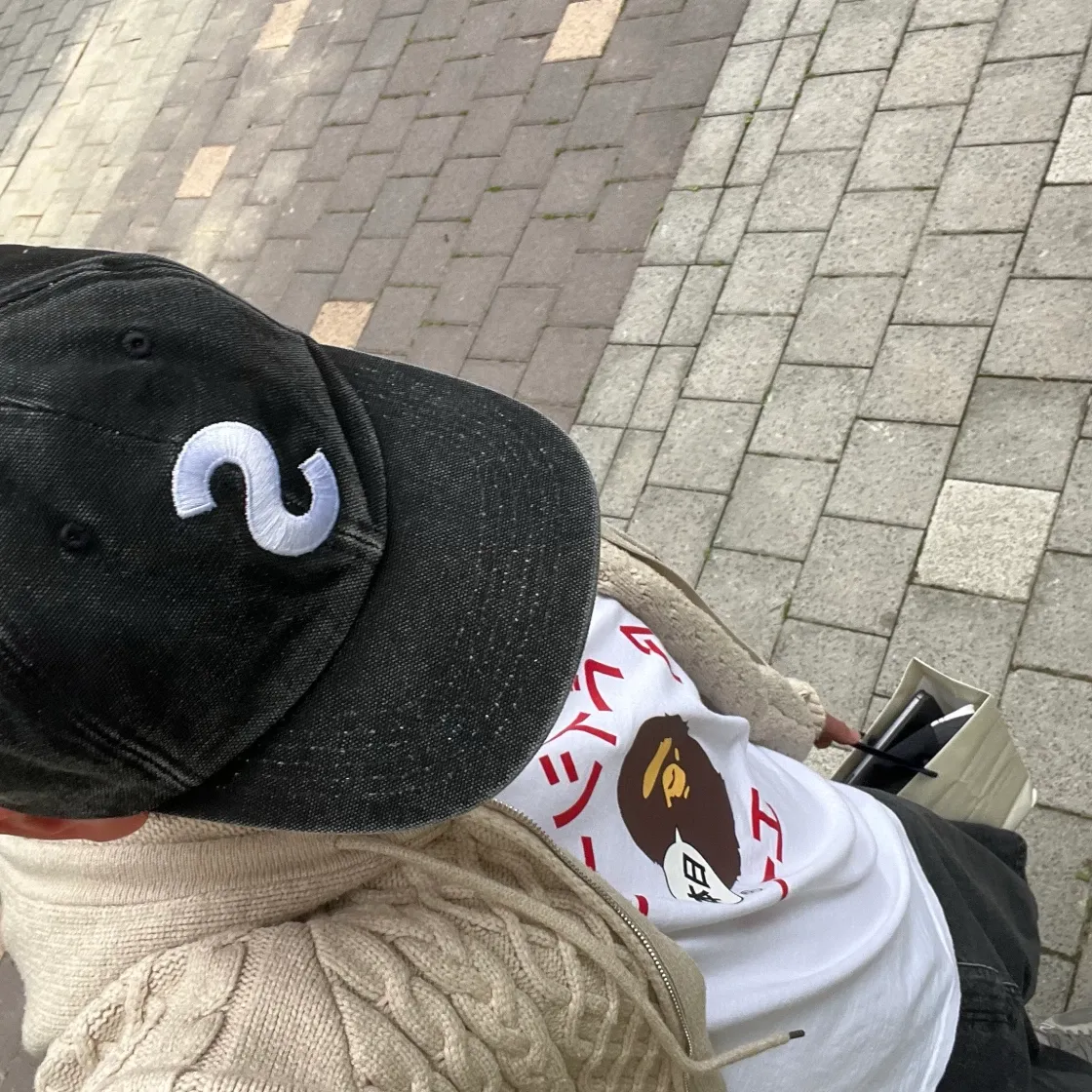 베이프 재팬 가타카나 컬리지 시티 티셔츠 화이트 thumbnail 4