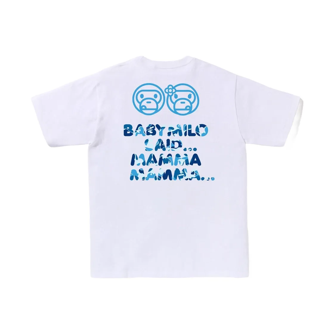 베이프 ABC 카모 베이비 마일로 워터 멜론 썸머 티셔츠 화이트 thumbnail 3