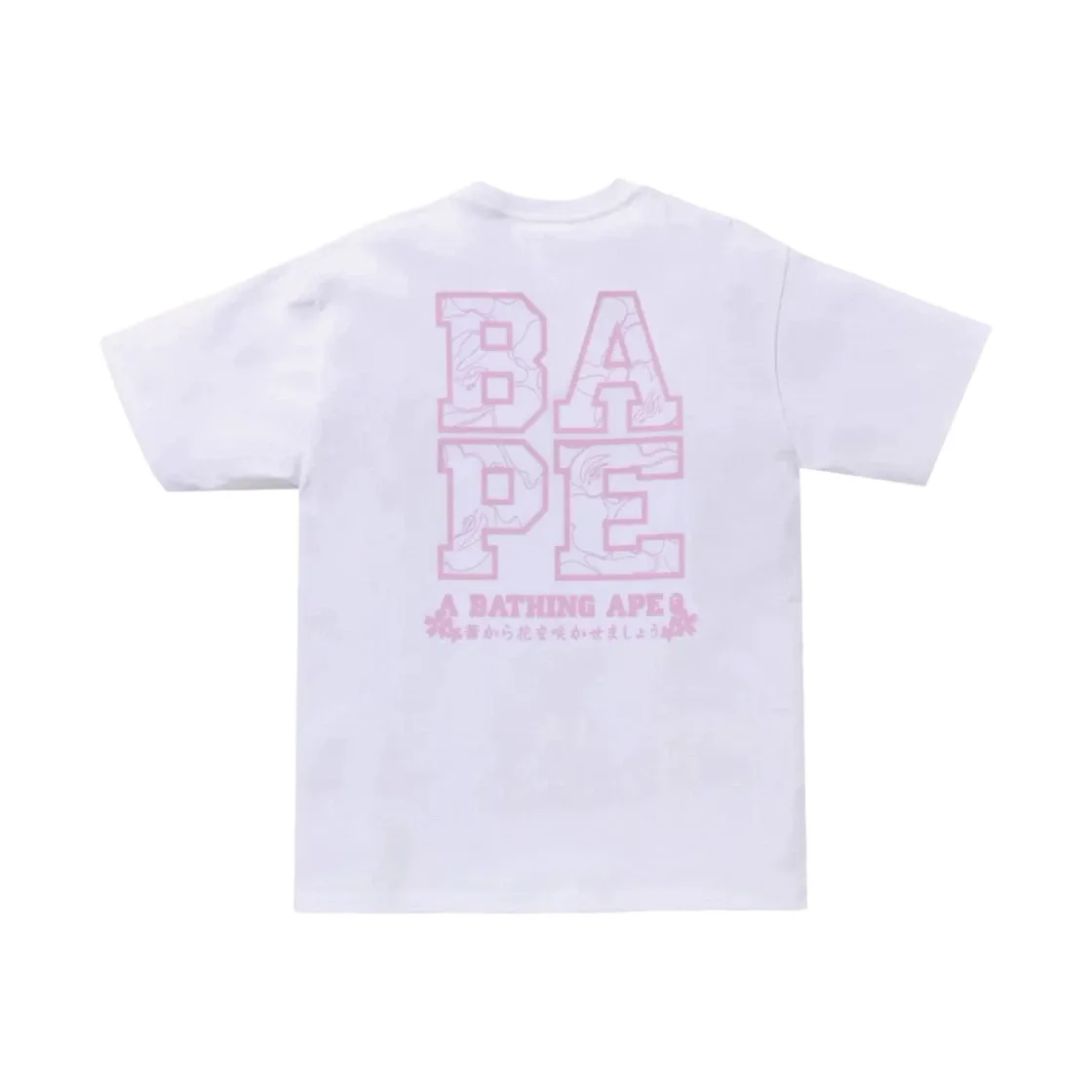 베이프 사쿠라 포토 에이프 헤드 티셔츠 화이트 thumbnail 2