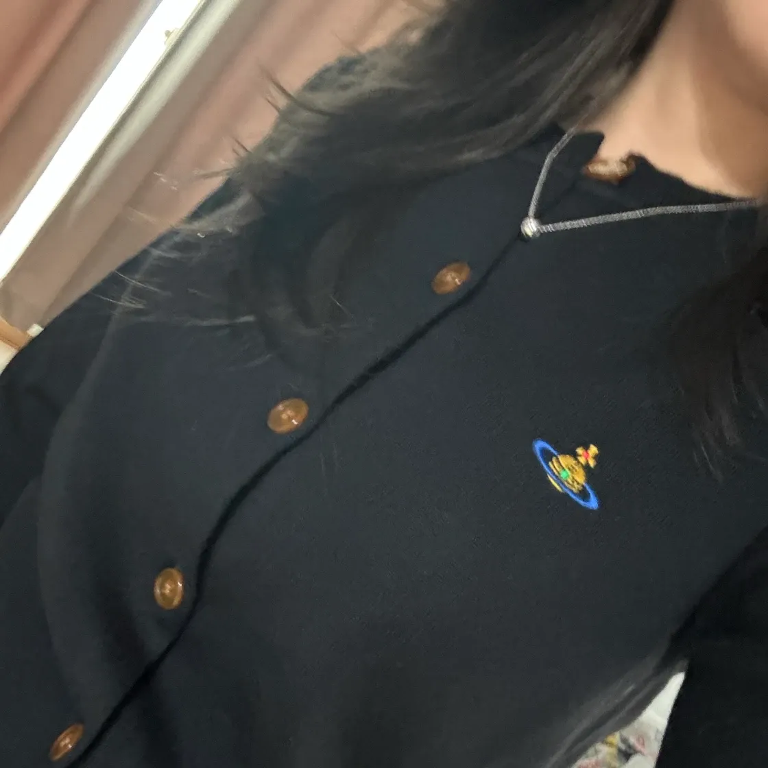 비비안 웨스트우드 베아 버진 울 가디건 블랙 thumbnail 2