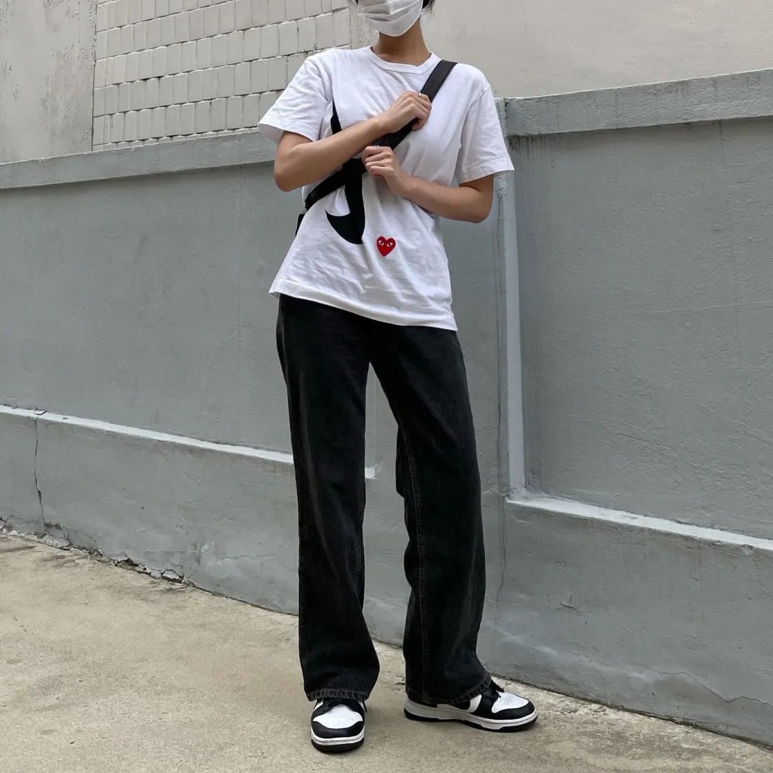 플레이 꼼데가르송 x 나이키 티셔츠 화이트 thumbnail 4