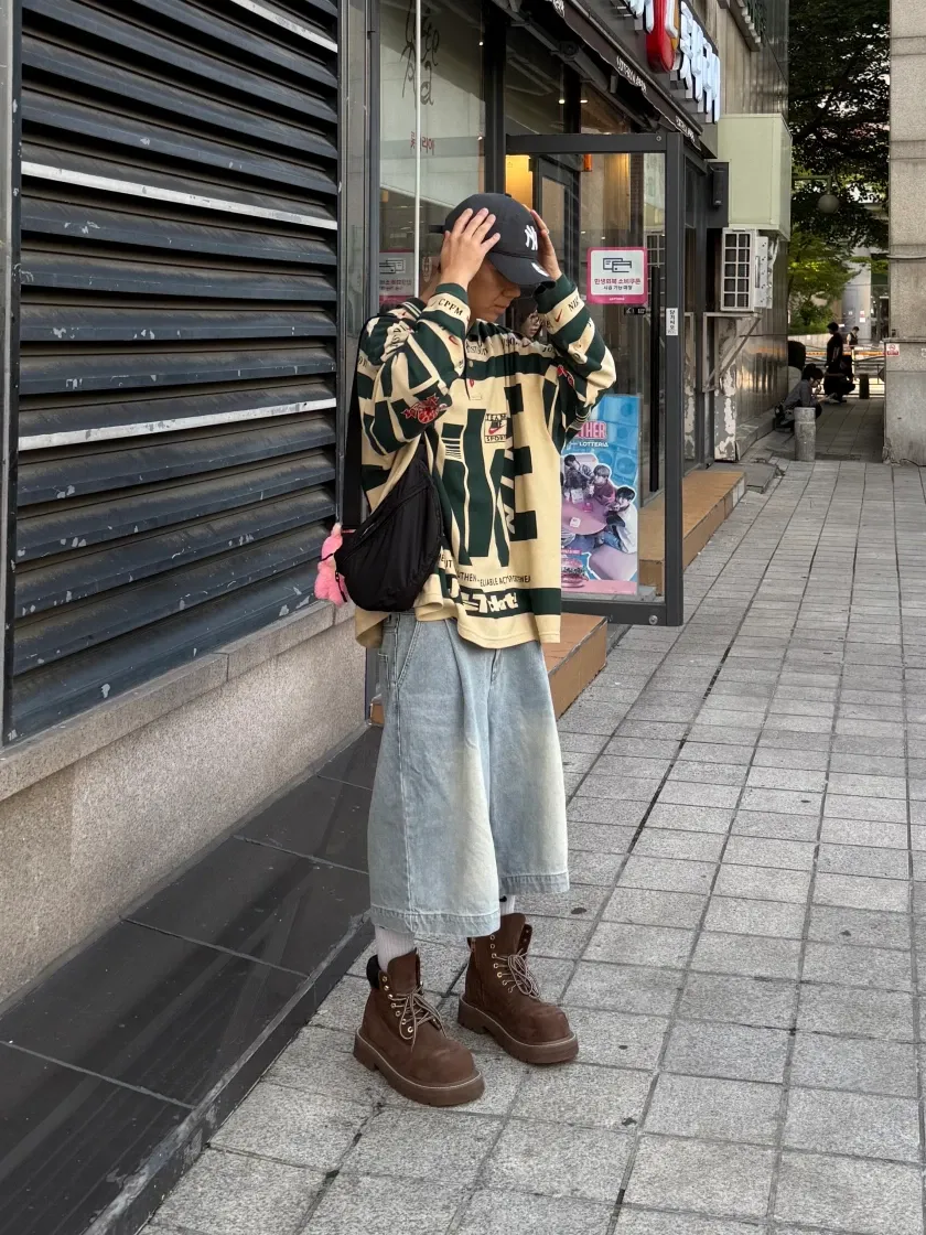 나이키 x CPFM 롱슬리브 폴로 내츄럴 thumbnail 2