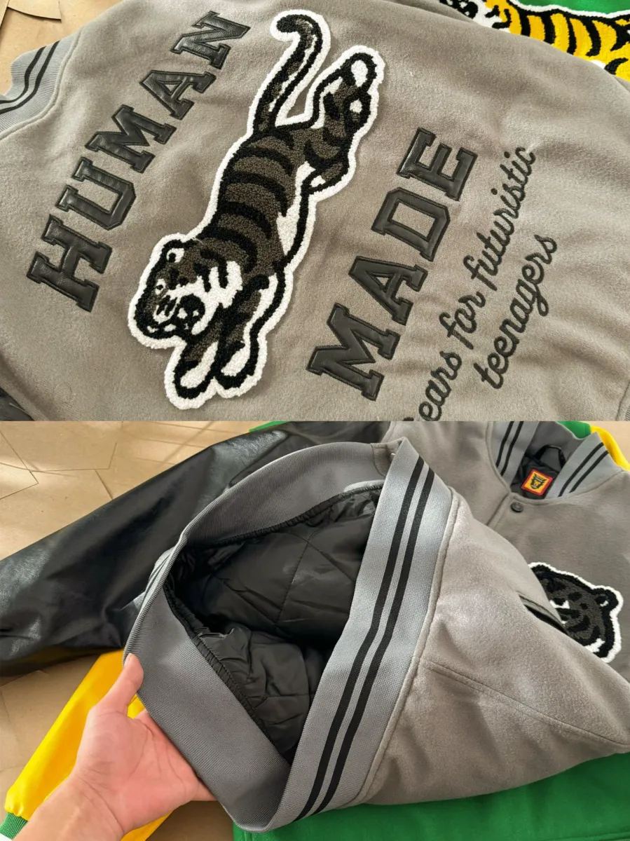 휴먼 메이드 바시티 자켓 그레이 thumbnail 3