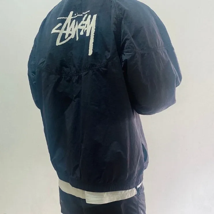 나이키 x 스투시 윈드러너 자켓 오프 느와르 thumbnail 3