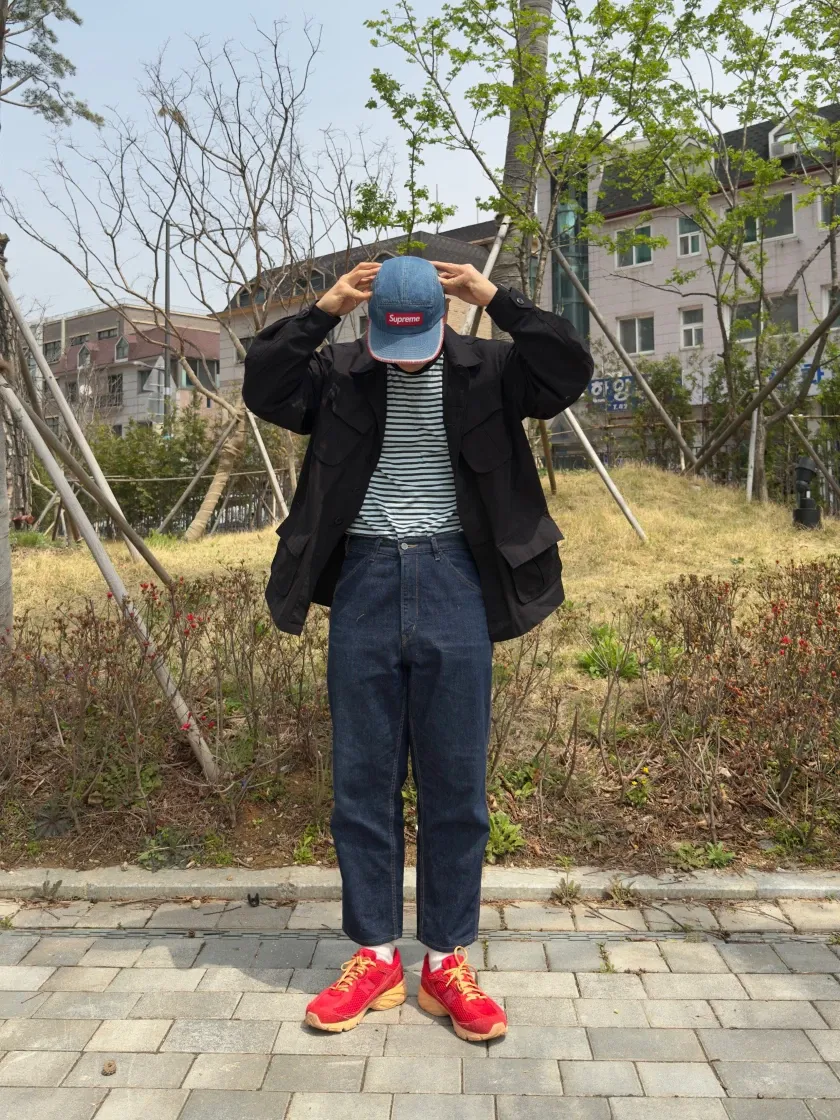 슈프림 워시드 치노 트윌 캠프캡 데님 - 21FW thumbnail 4