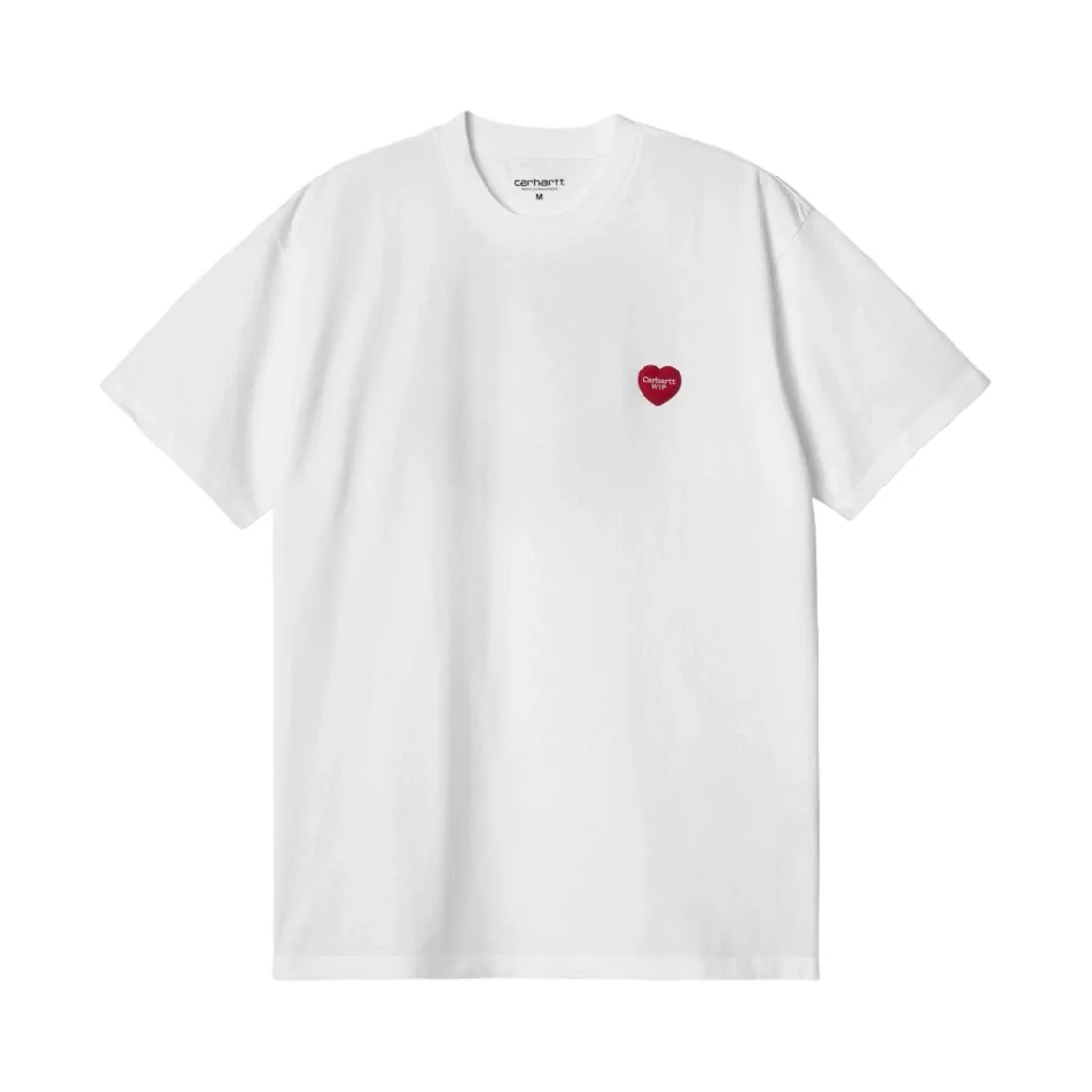 칼하트 WIP 숏슬리브 더블 하트 티셔츠 화이트