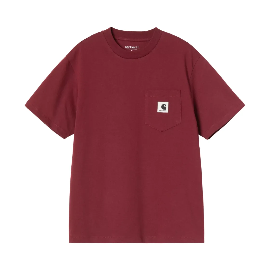 칼하트 WIP 숏슬리브 포켓 티셔츠 마르살라