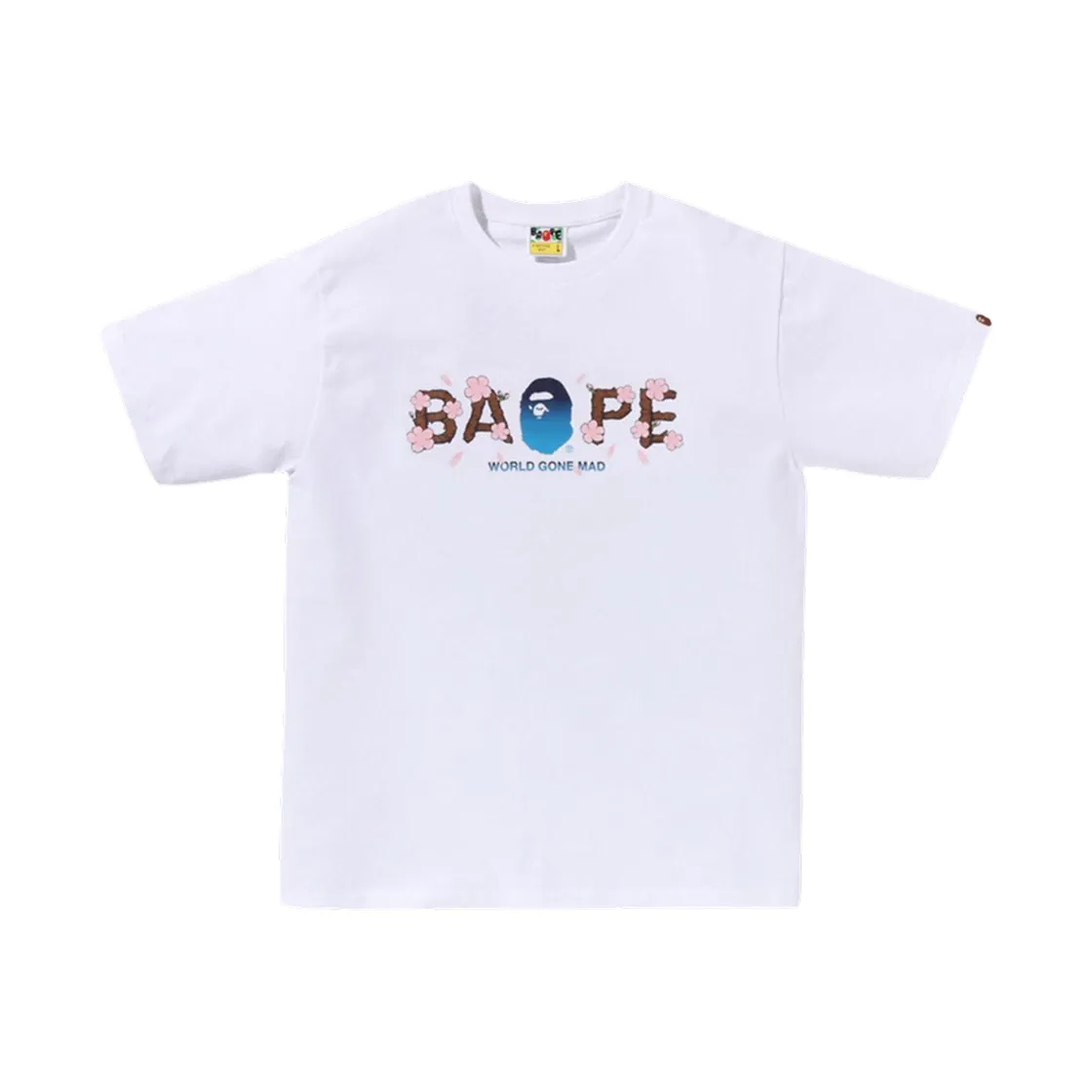 베이프 사쿠라 베이프 티셔츠 화이트