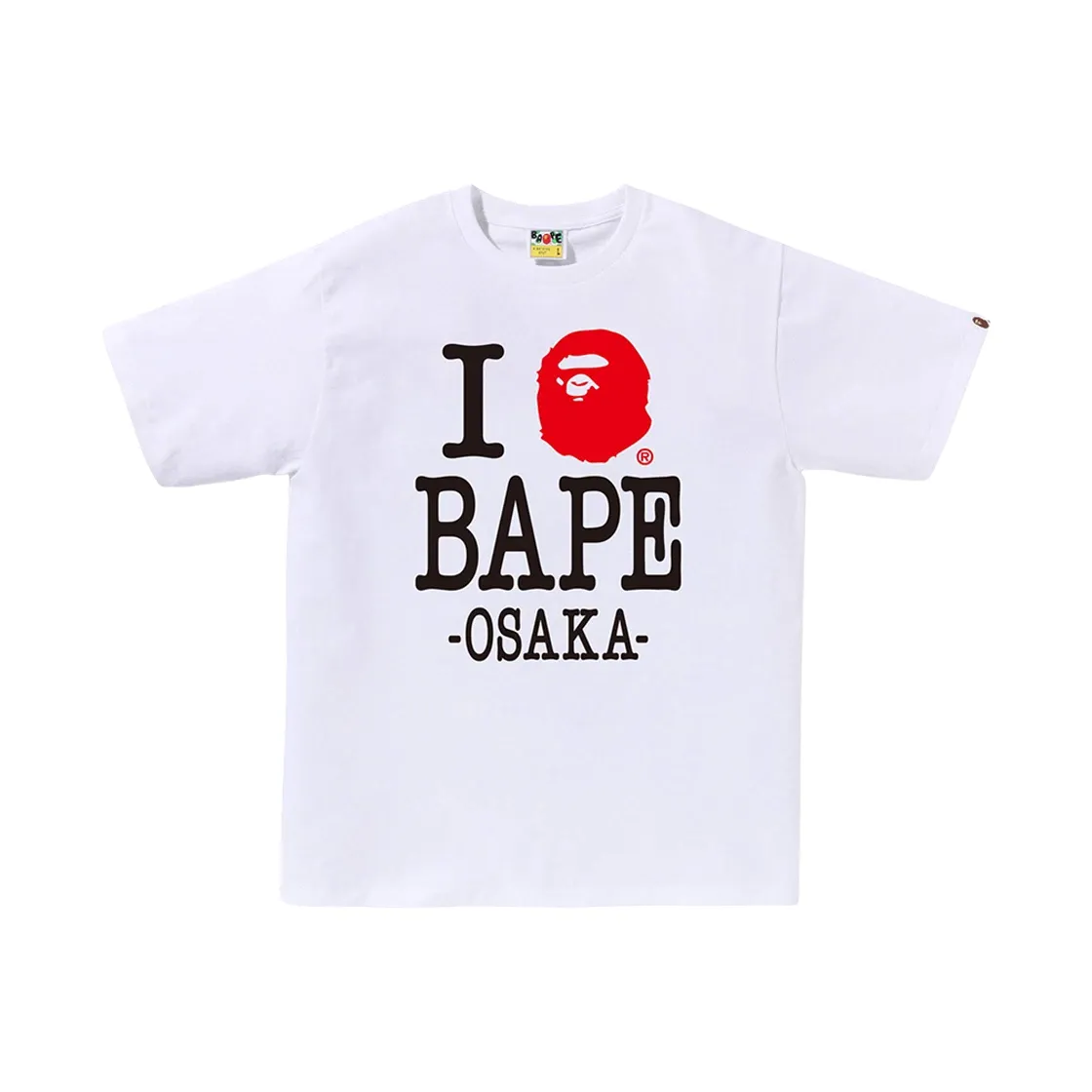 베이프 아이 러브 베이프 오사카 티셔츠 화이트 - 오사카 팝업 스토어 한정