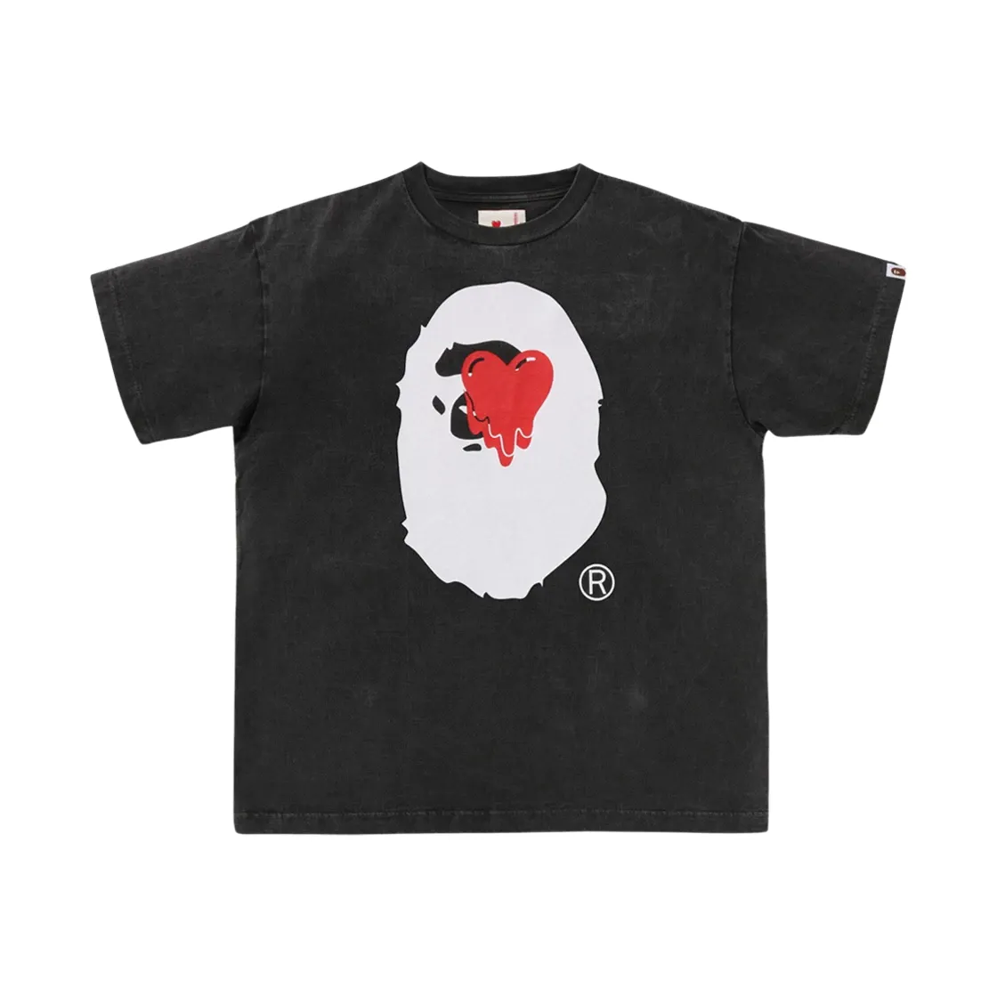 베이프 x E.U. 에이프 헤드 티셔츠 블랙