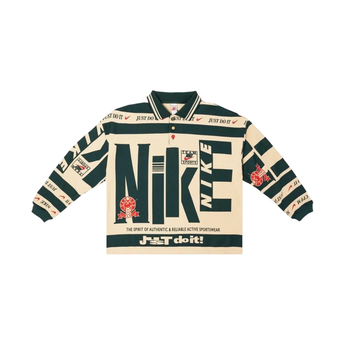 나이키 x CPFM 롱슬리브 폴로 내츄럴