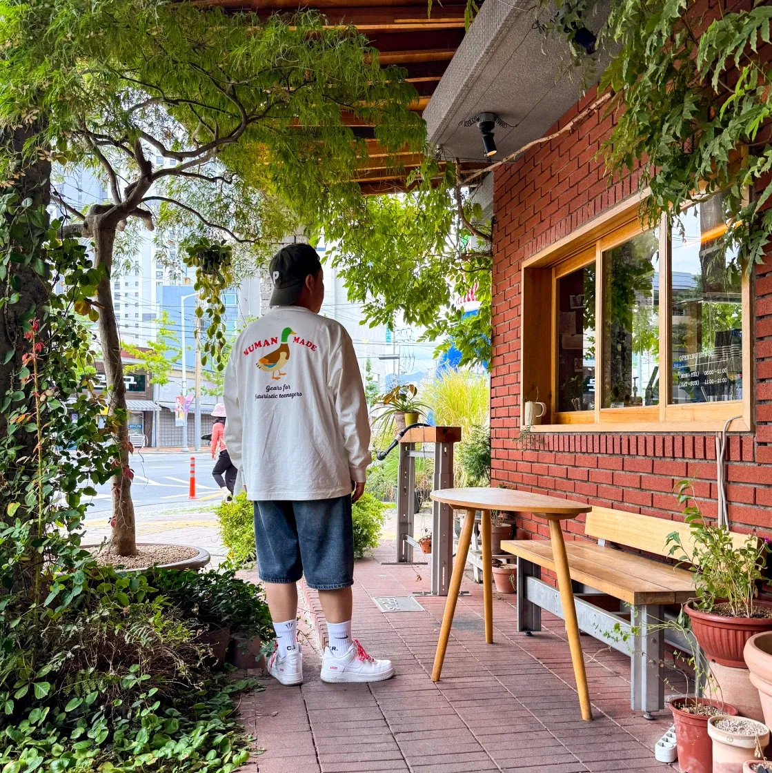 휴먼 메이드 그래픽 롱슬리브 티셔츠 #3 화이트 thumbnail 3