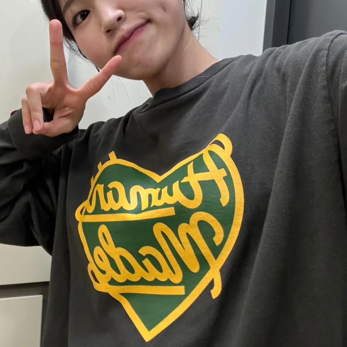 휴먼 메이드 그래픽 롱슬리브 티셔츠 #4 블랙 thumbnail 2