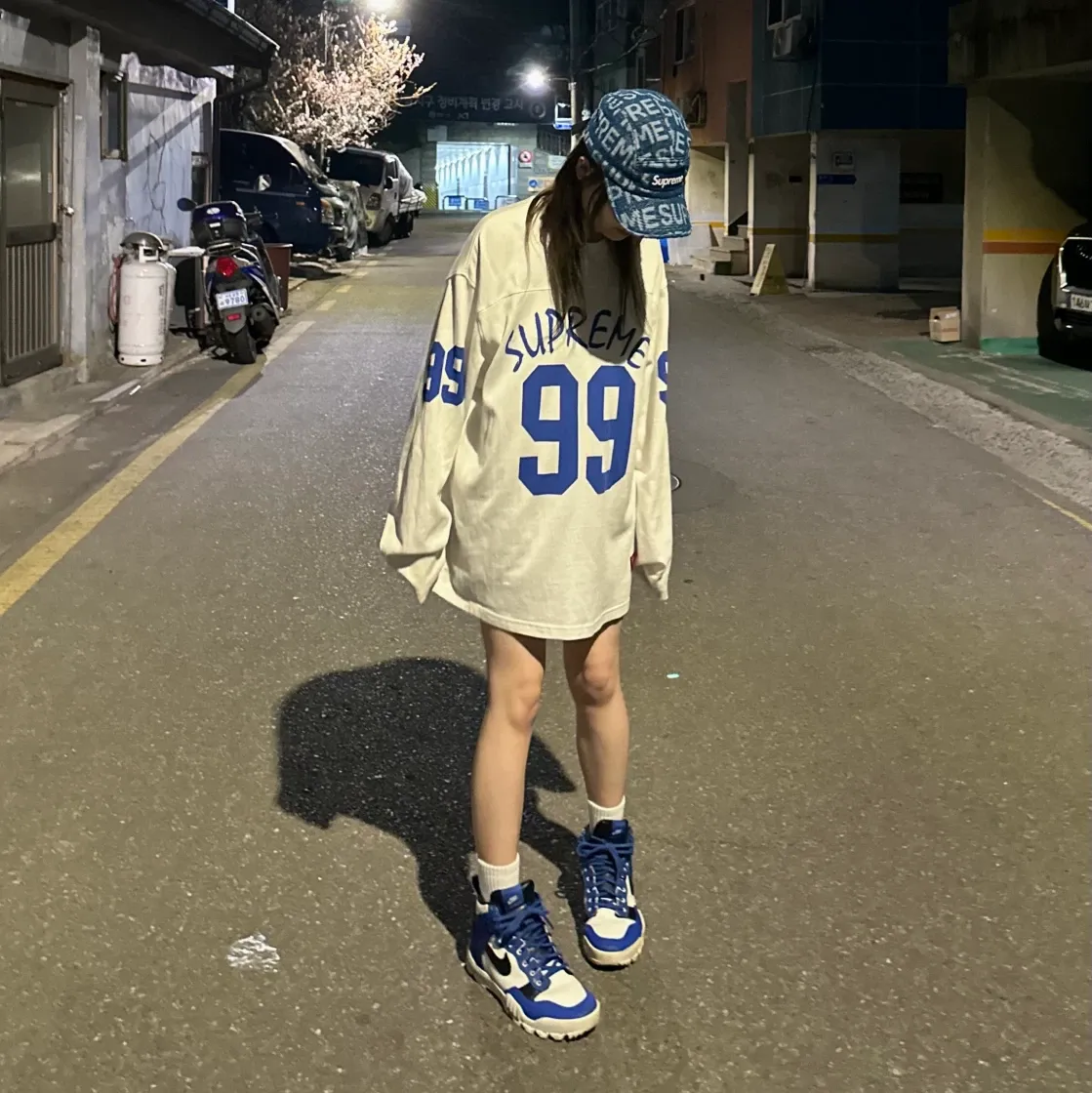 슈프림 99 롱슬리브 풋볼 탑 스톤 - 24SS thumbnail 2