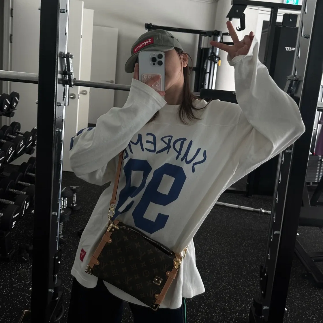 슈프림 99 롱슬리브 풋볼 탑 스톤 - 24SS thumbnail 3