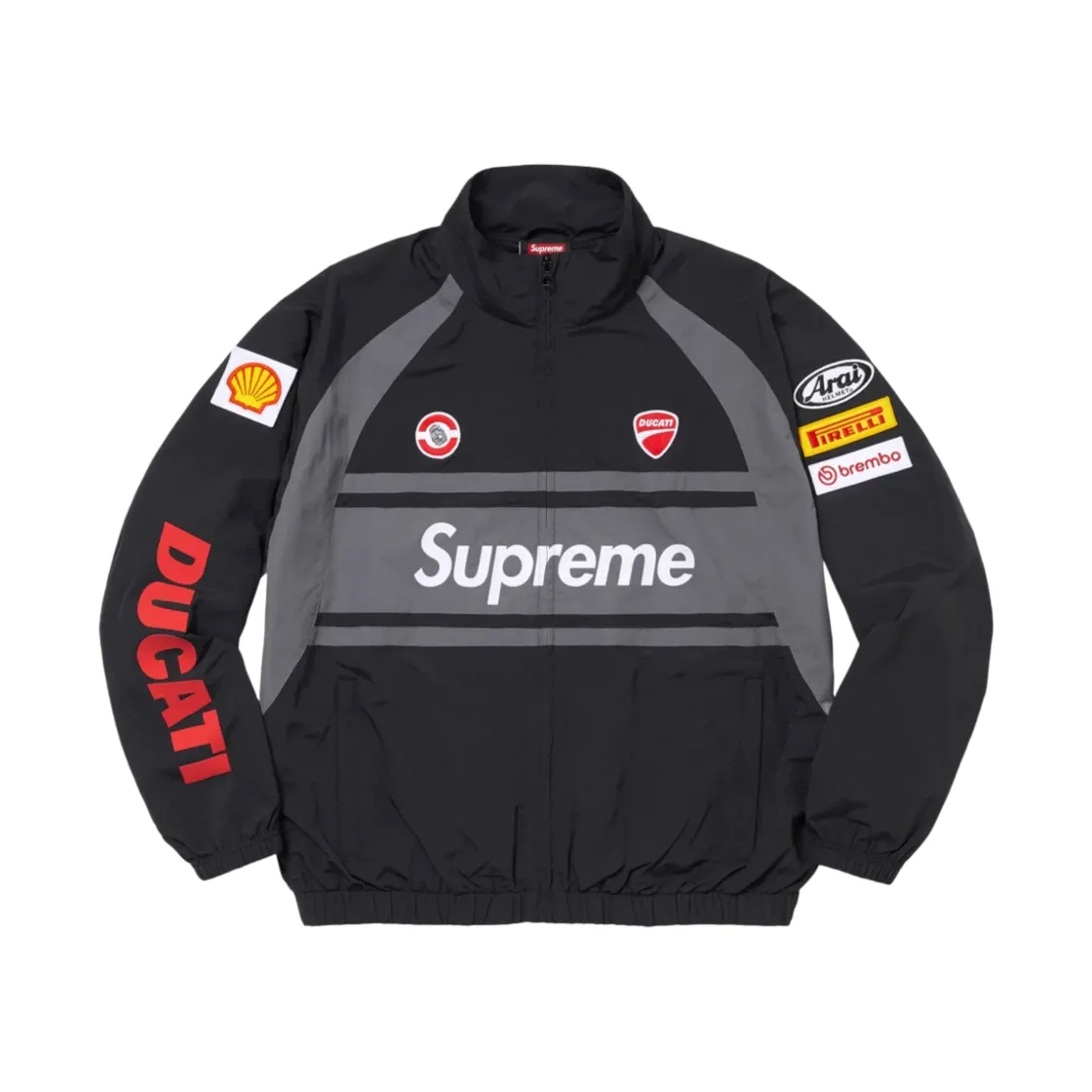 슈프림 x 두카티 트랙 자켓 블랙 - 24SS